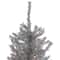 6.5ft. Pre-Lit Silver Tinsel Pine Artificial Christmas Tree, Clear Lights